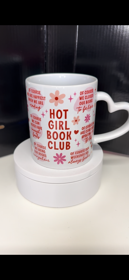 Hot Girl Book Club Tumbler and Mug - Bookish - Drinkware