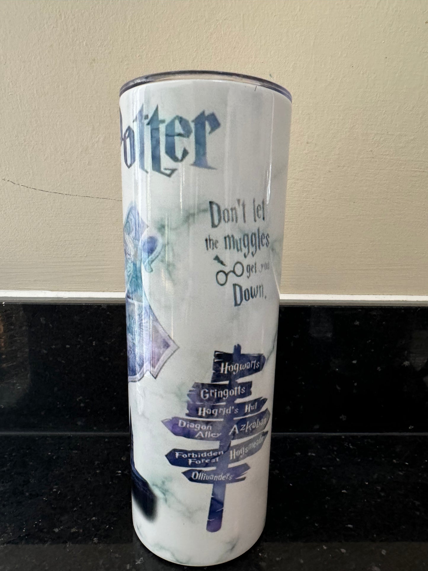 Harry Potter Series 20oz Stainless steel tumbler with metal straw - Various designs