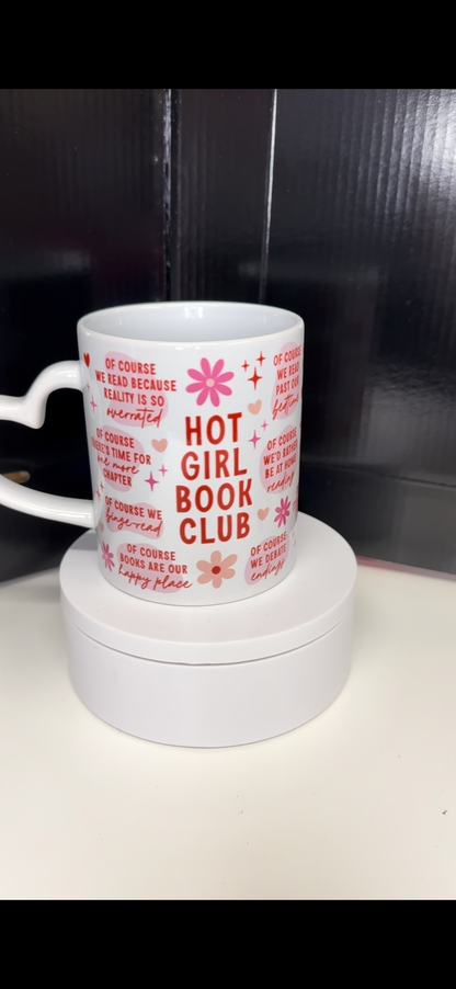 Hot Girl Book Club Tumbler and Mug - Bookish - Drinkware