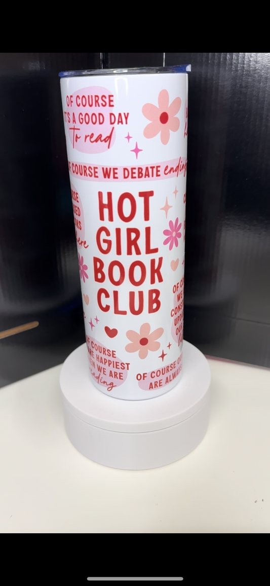 Hot Girl Book Club Tumbler and Mug - Bookish - Drinkware