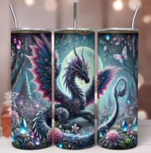 Fourth Wing inspired 20oz Stainless Steel Tumblers - Bookish - Fantasy - Personalised - Fourth Wing - Dragons