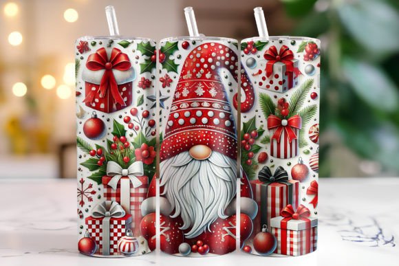 Christmas 20oz Stainless Steel Tumblers with Straw - Loads of great festive Designs