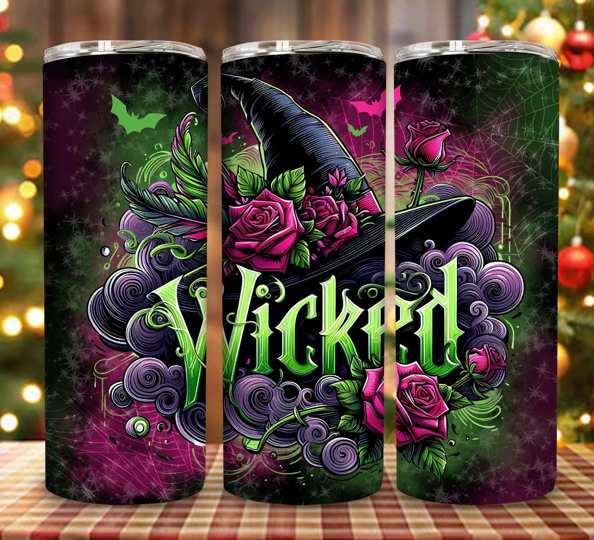 WICKED SERIES 20oz Stainless steel tumbler with metal straw - Fantasy - Bookish