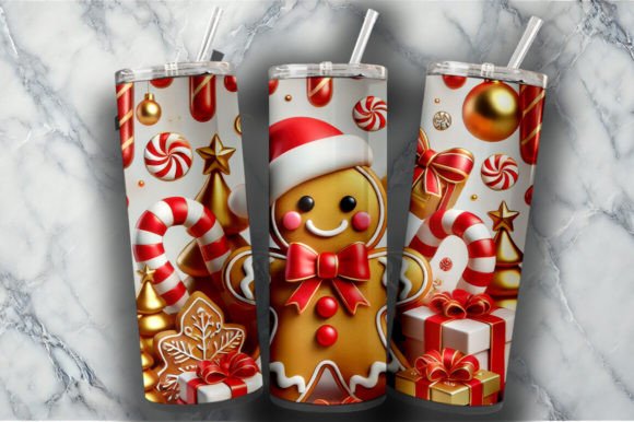 Christmas 20oz Stainless Steel Tumblers with Straw - Loads of great festive Designs