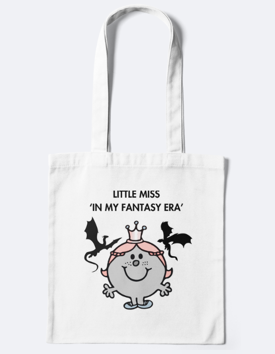 Little Miss ‘In My Fantasy Era’ mug, bookmark, vinyl sticker, tote - Bookish Designs - Funny (Copy)