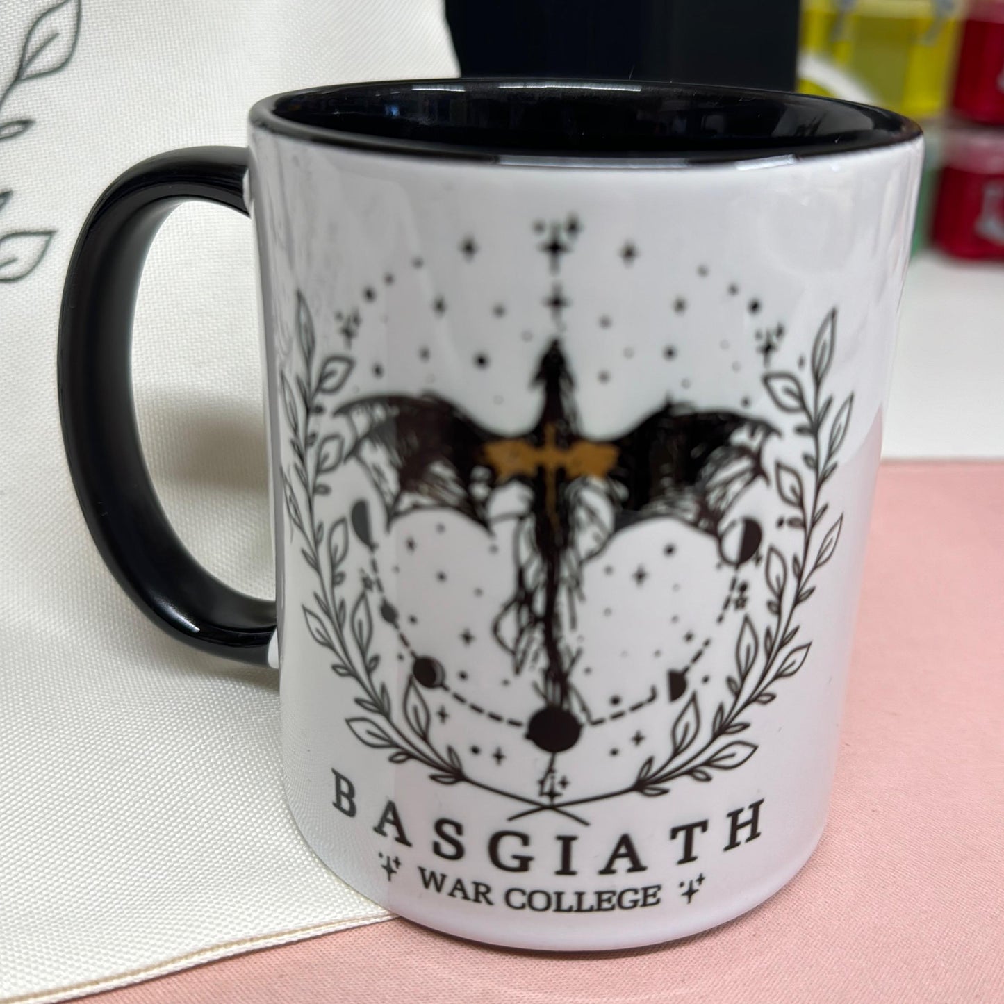 Fourth Wing, Basgiath War College Tote, Mug, and Coaster