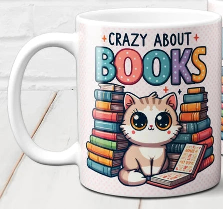 11oz Mugs - Bookish Designs - Ceramic - Drinkware