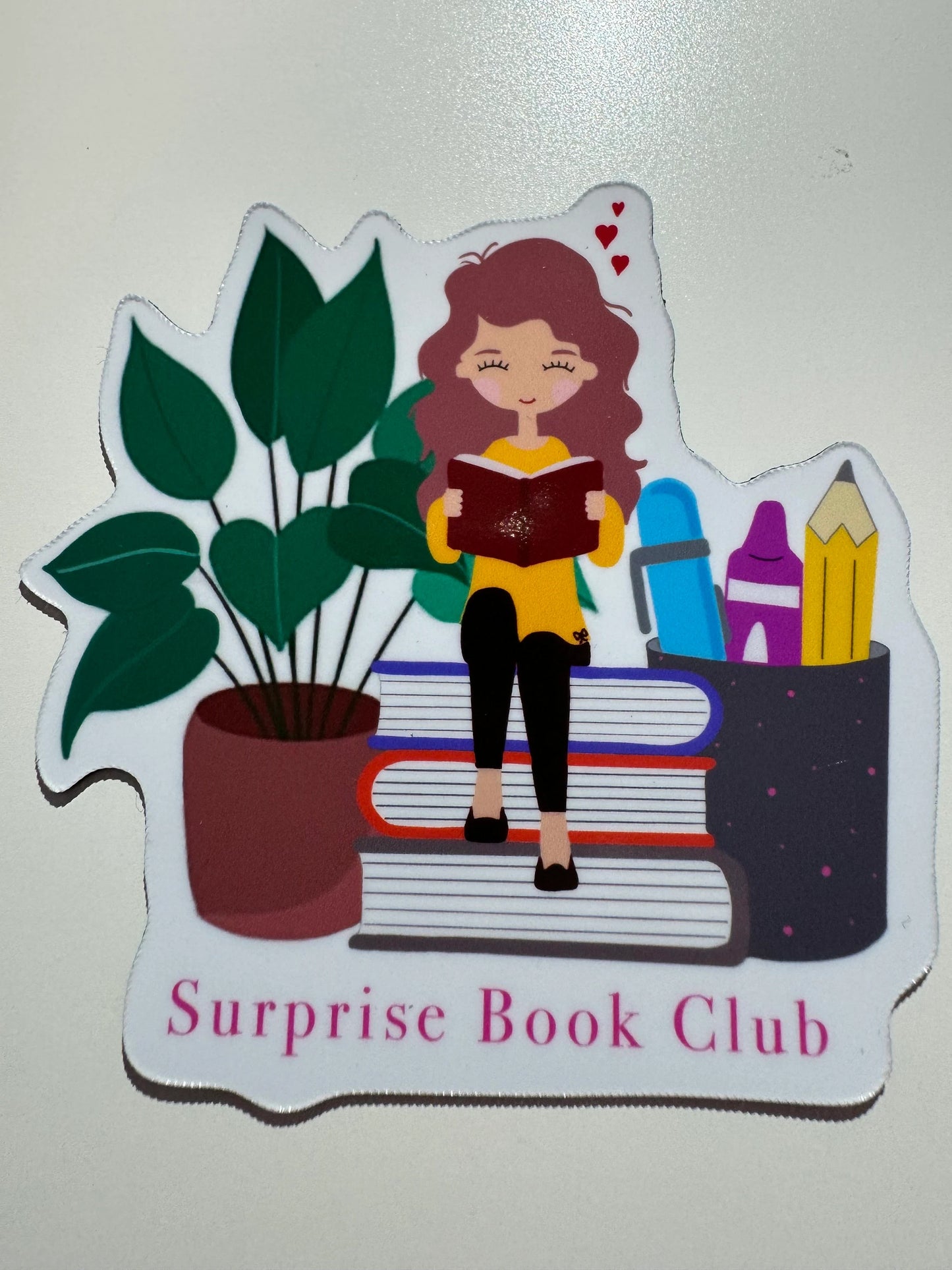 Surprise Book Club Fridge Magnet