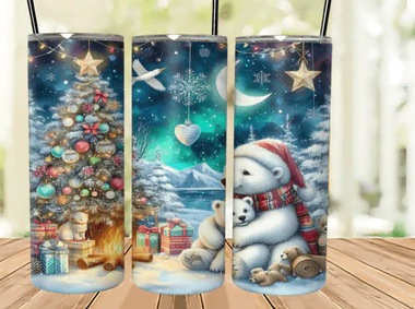 Christmas 20oz Stainless Steel Tumblers with Straw - Loads of great festive Designs